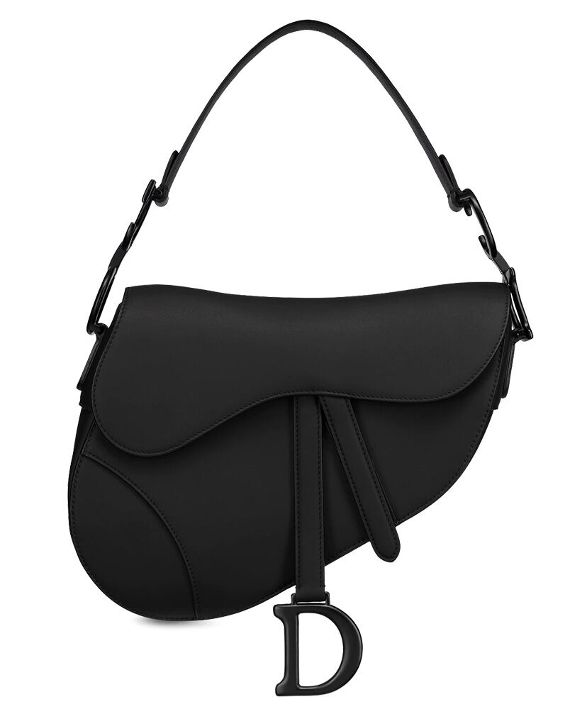 Christian Dior Saddle Ultra Matte Bag Black